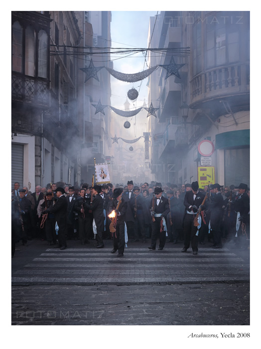 the thunderous Fiestas de la Virgen del Castillo in Yecla, Murcia. the thunderous Fiestas de la Virgen del Castillo in Yecla, Murcia.