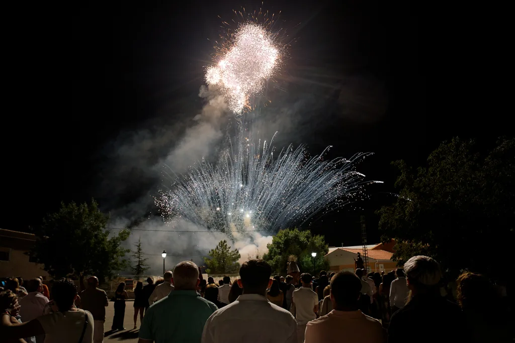 A fireworks show near the school.