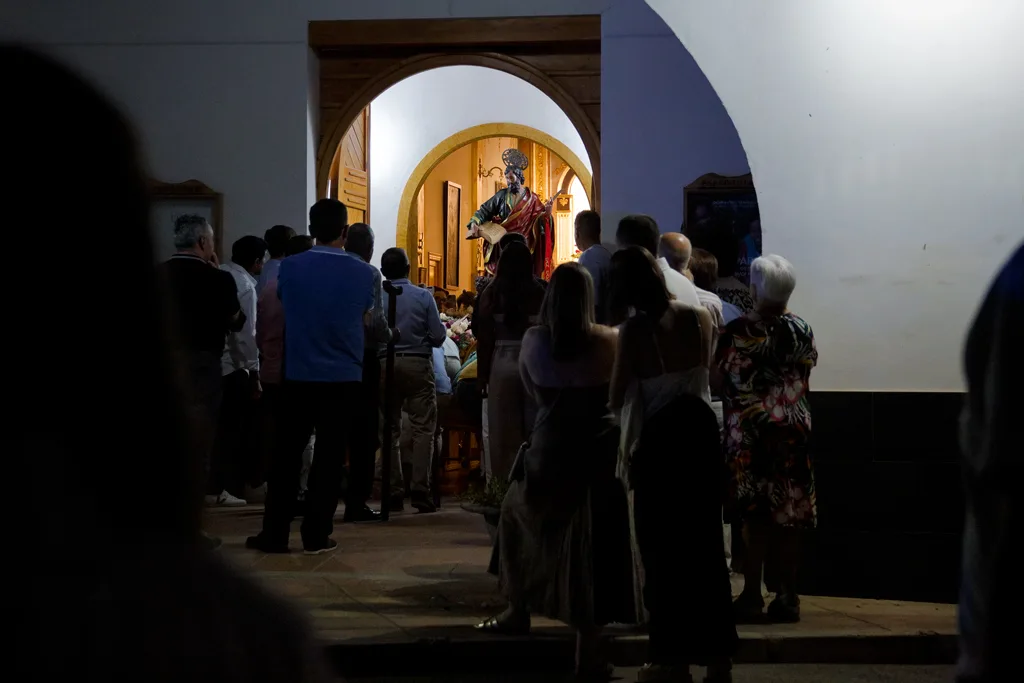 The images return to the church until the next procession.