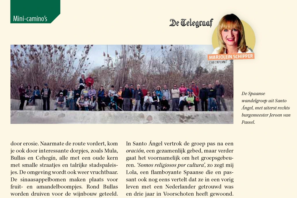 Telegraaf reiskrant - Pelgrim Reizen Telegraaf reiskrant - Pelgrim Reizen