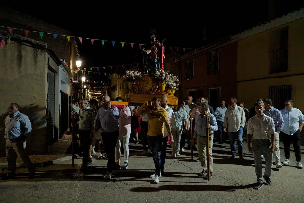 The throne of Saint Bartholomew at the end of Calle Mayor in El Sabinar.