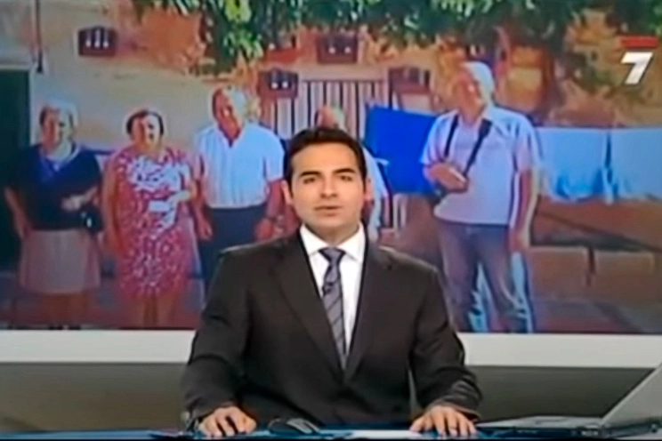 News report on the exhibition "El Sabinar 0611" on 7RM TV