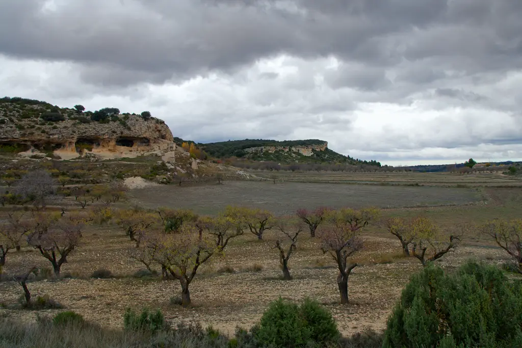 Autumn in the small hamlet of Bajil in the municipality of Moratalla