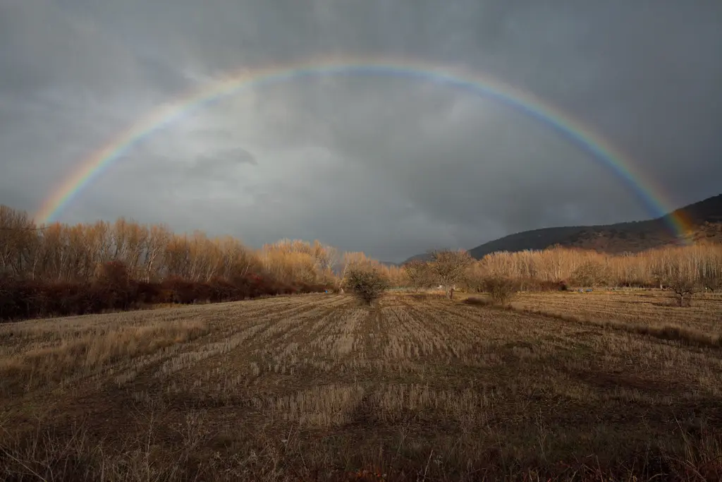 Rainbow seen in Cañete (Cuenca)