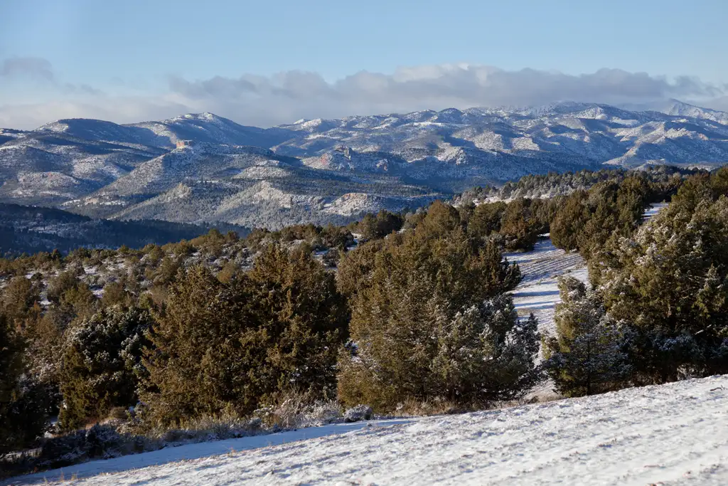 View of the Revolcadores massif, near the end of the route