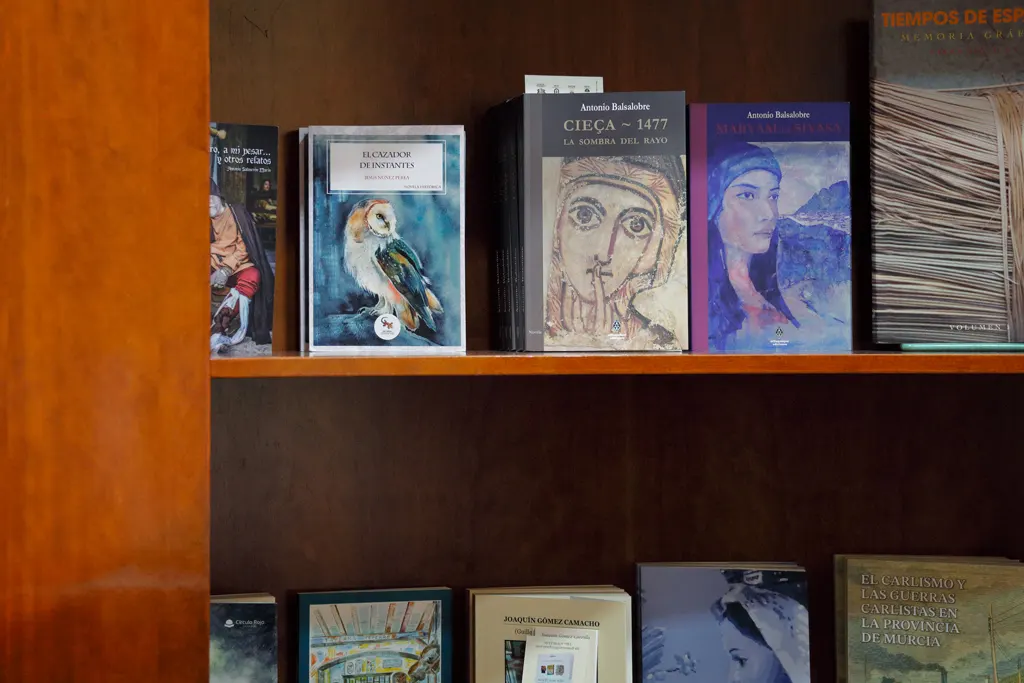 The book "Cazador de Instantes" at the entrance of the Siyâsa Museum