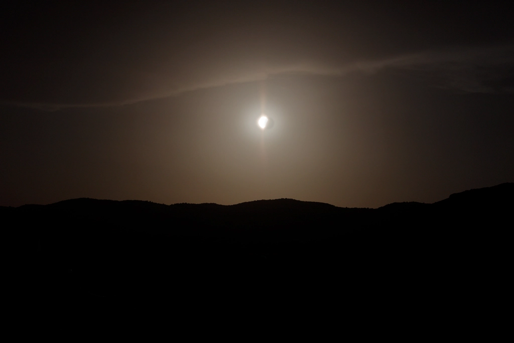 We were lucky – we were finally able to see the solar eclipse We were lucky – we were finally able to see the solar eclipse