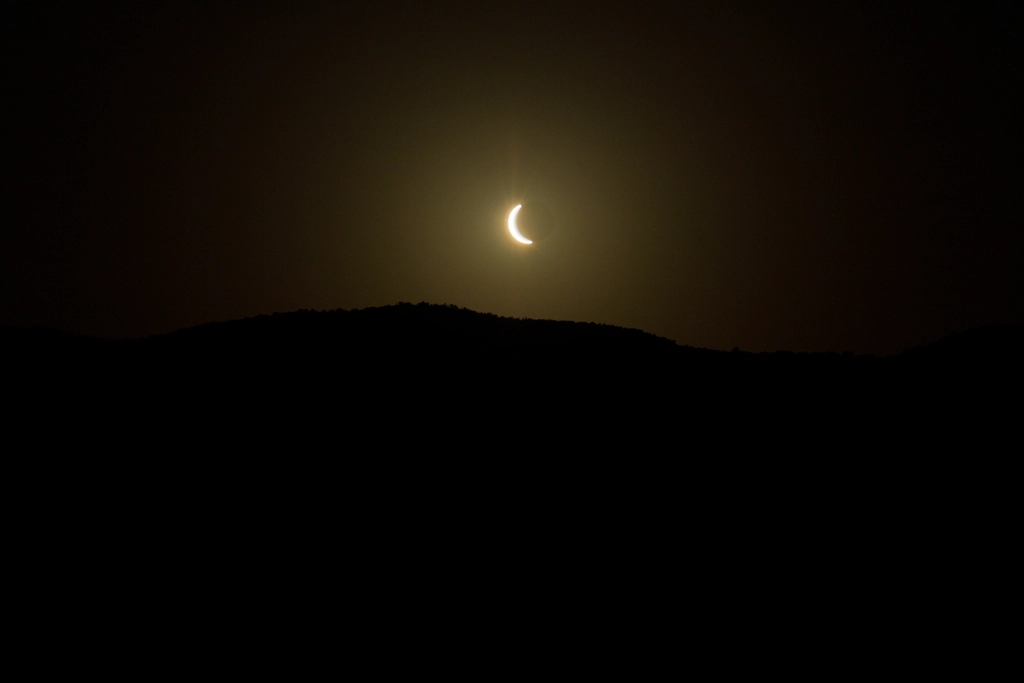 The maximum solar eclipse of 2026 in Murcia, Spain