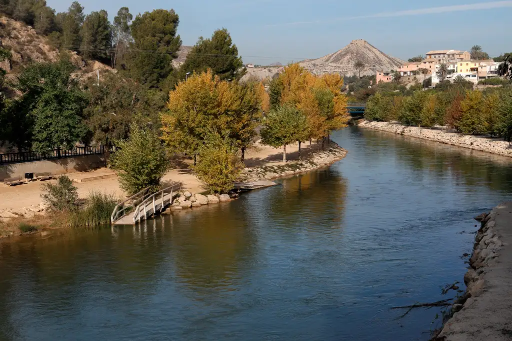 The jetties in the river from which the boats can be launched