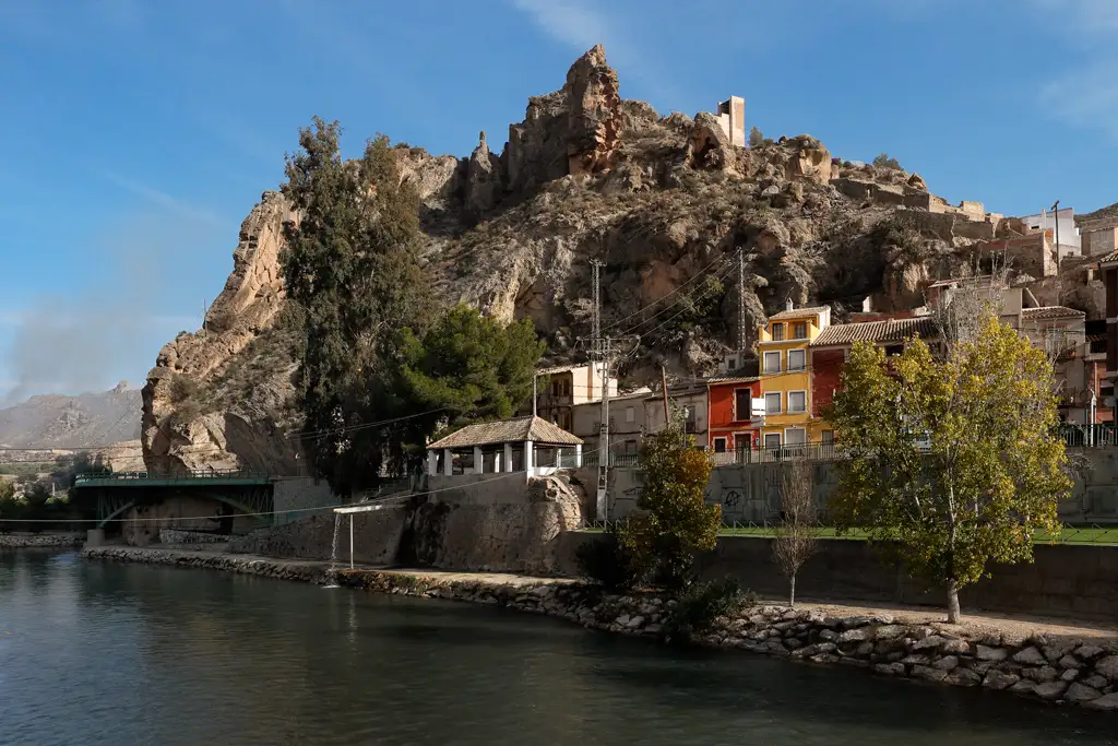 The castle of Blanca, at the point where the river enters the village