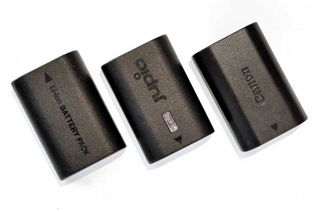 3 types of batteries for my Canon cameras